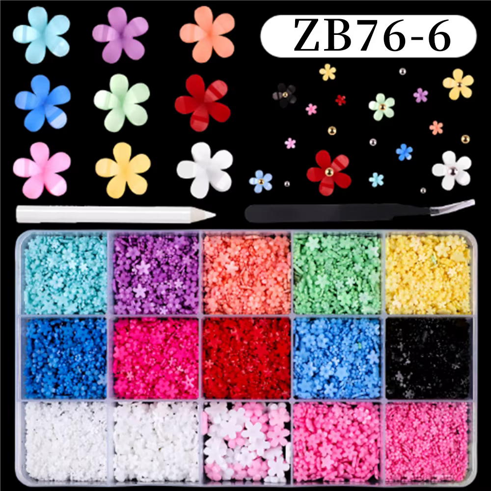 1 boîte mixte blanc perle arc Nail Art breloques doux nacré nœud papillon coeur ongles strass manucure coloré résine accessoires