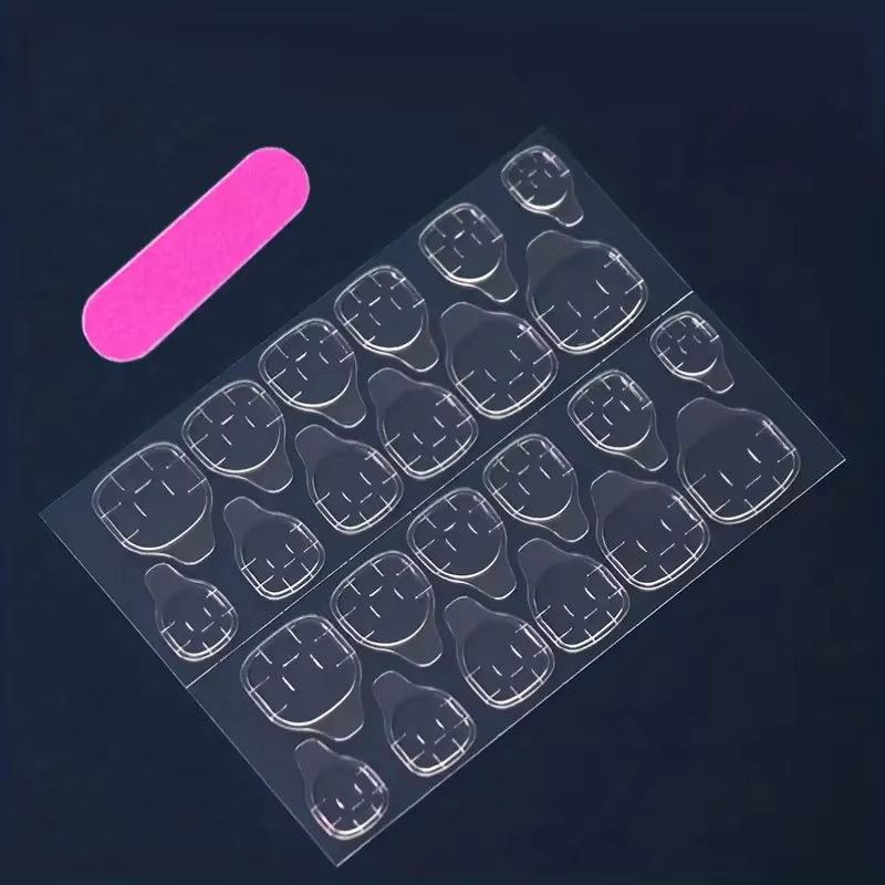 Améliorez votre coiffure des ongles 24 pièces de flocons de neige courts carrés brillants à paillettes rose gris pour les vêtements d'automne et d'hiver n