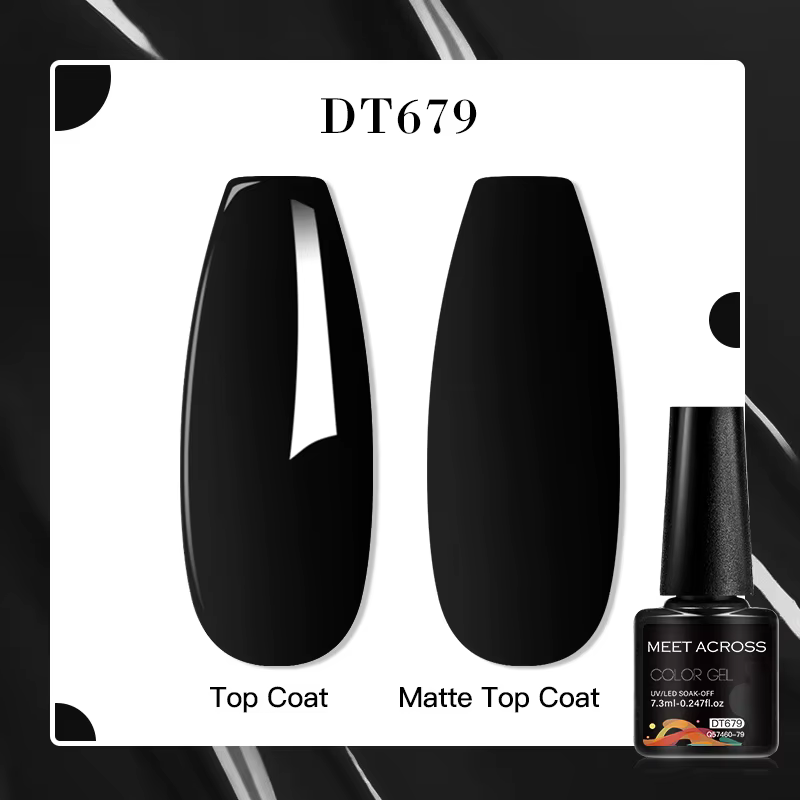 Kit de Gel pour ongles noir nu