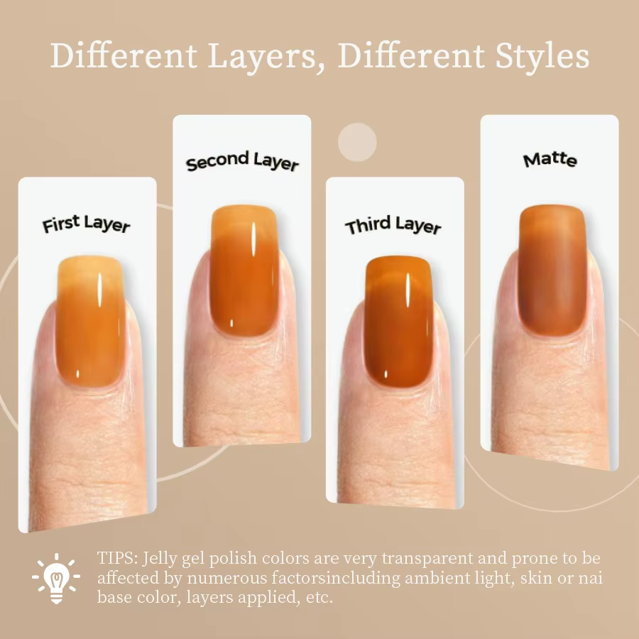 RSNAIL 10g gelée ambre Gel vernis à ongles cristal marron Gel