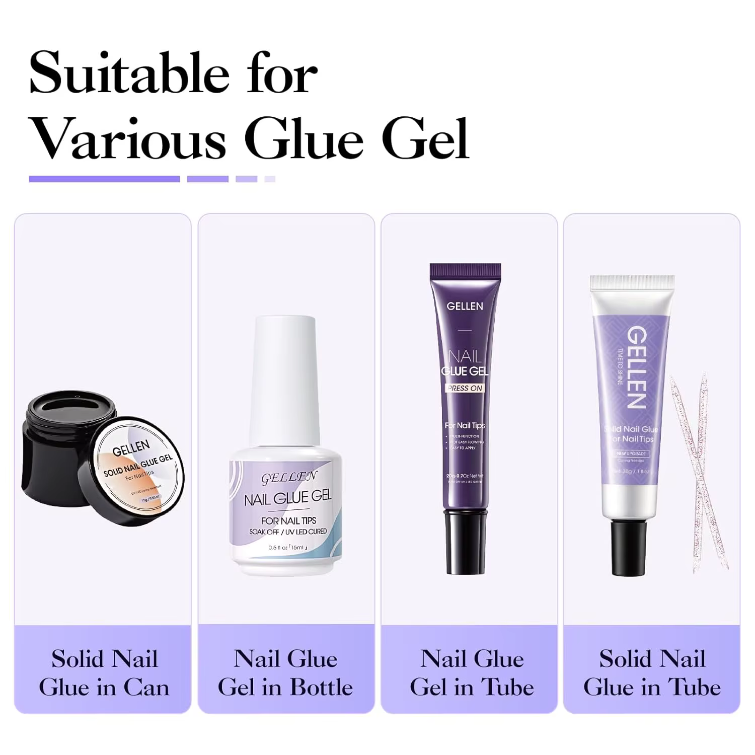 Dissolvant de colle à ongles 40ML pour faux ongles et capsules