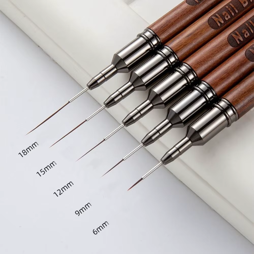 Nouveau Pinceau Liner pour Ongles 6/9/12/15/18mm