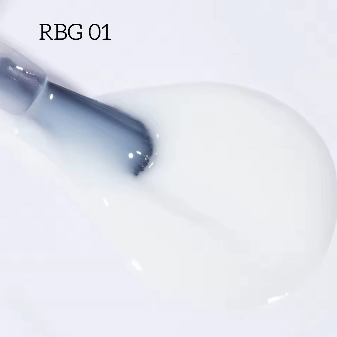 Mocmaki GEL Structure Gel Funny Bunny Rubber Base Gel Vernis à Ongles 15ML Semi-Permanent UV Soak Off Blanc Laiteux Gellak pour Manucure
