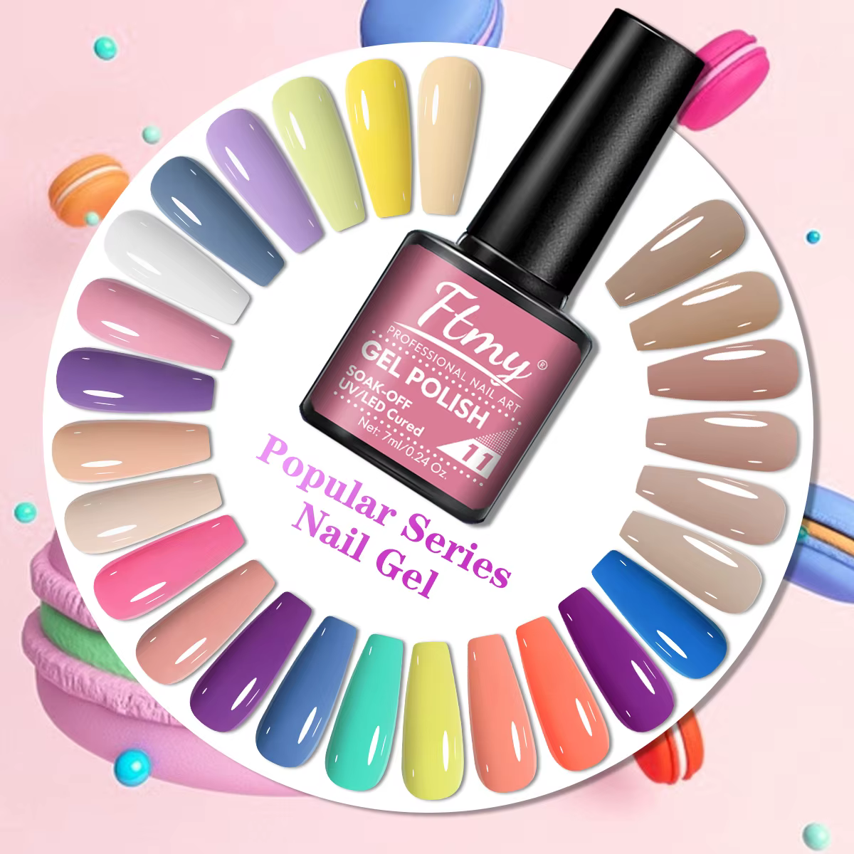 Vernis à ongles Gel couleurs vives et vibrantes