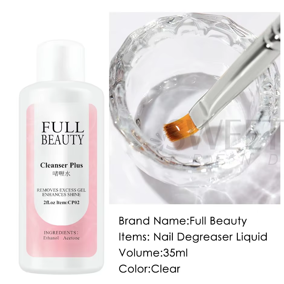 Ensemble de liquide dégraissant pour ongles