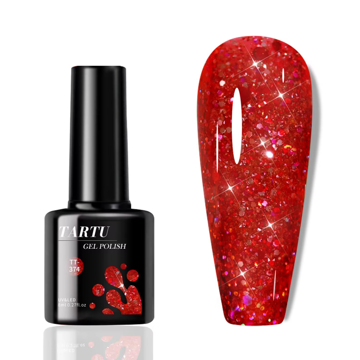 Verhéritage à Ongles Gel UV LED Brcorporelle à Paillettes pour Femme