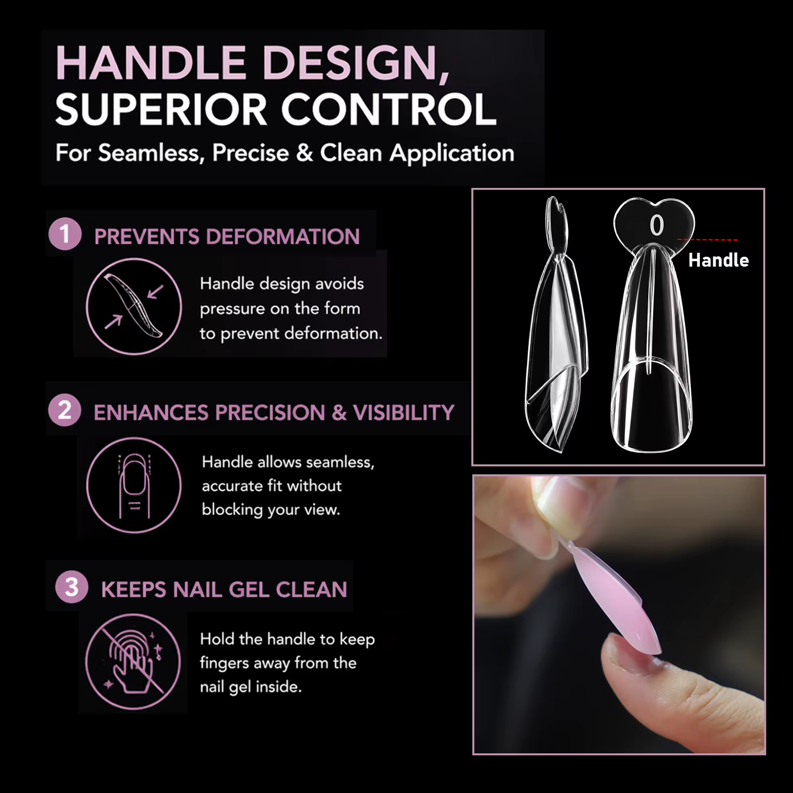 Formes à ongles françaises