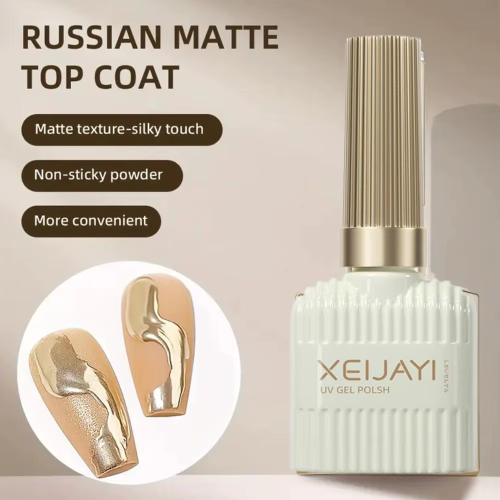 1pc 0.51oz 15ml russe mat couche de finition Gel vernis antiadhésif poudre fonctionnelle Gel