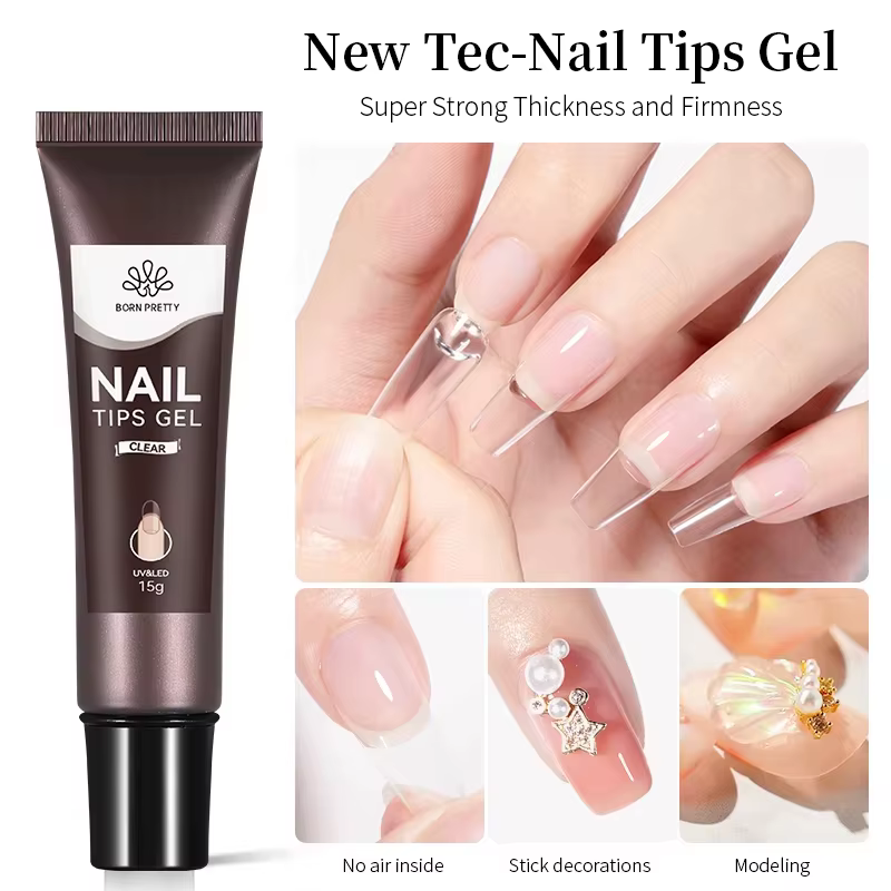 BORN PRETTY 15g ongles conseils Gel nu clair Transparent