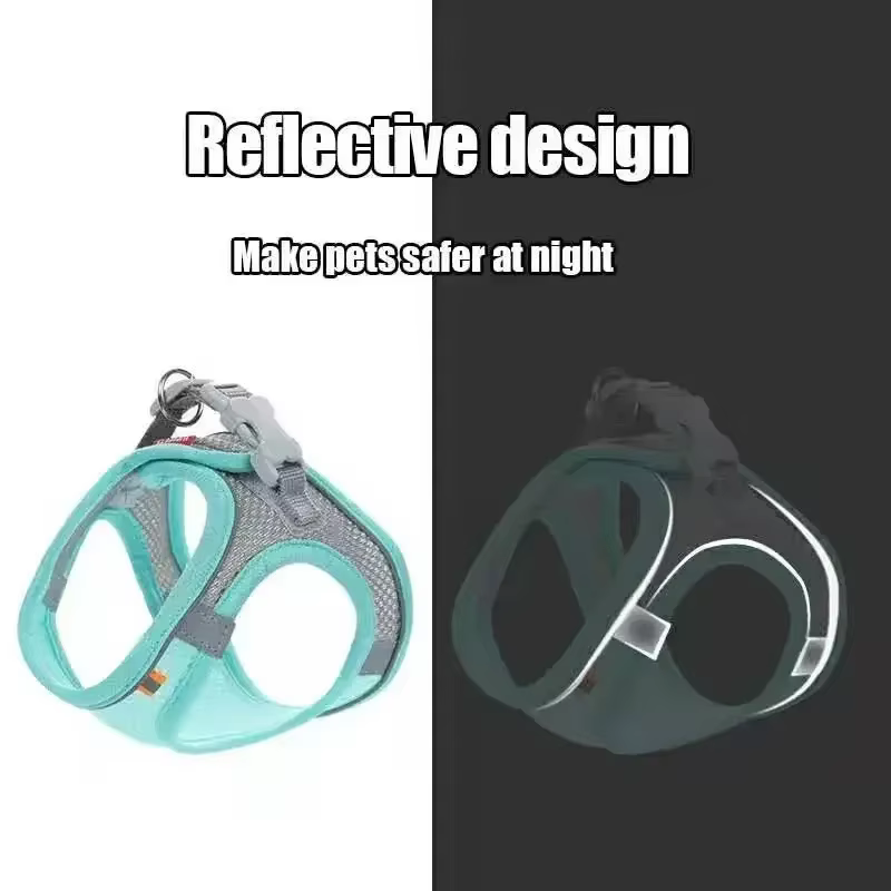 Accessoires pour chiens et chats, collier pour petits chiens, gilet de sécurité, corde de poitrine pour animaux de compagnie, couverture pour chiens, harnais respirant et réglable, fournitures, produi