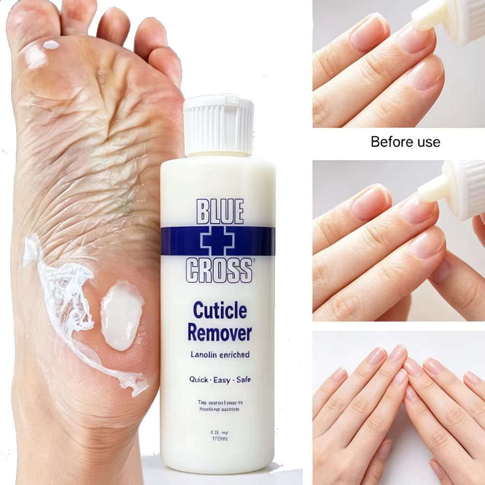 Gel Crème Dissolvant Cuticules 30/177/473 ml – Adoucissant et Exfoliant pour Peaux Mortes des Pieds