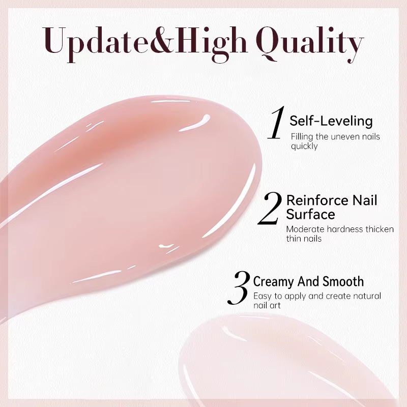 UR SUGAR 15ml Gel de construction de gelée pour construire renforcer les ongles fins manucure naturelle Nail Art