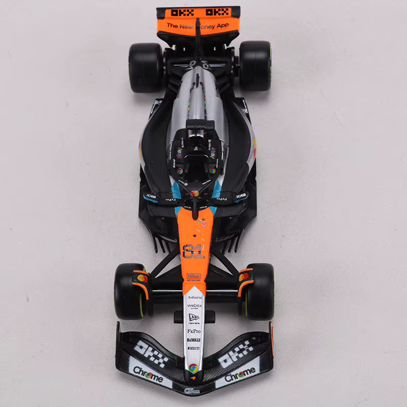 Burago 1:43 McLaren MCL39 GP du Royaume-Uni 2025 F1 Modèle de voiture en alliage