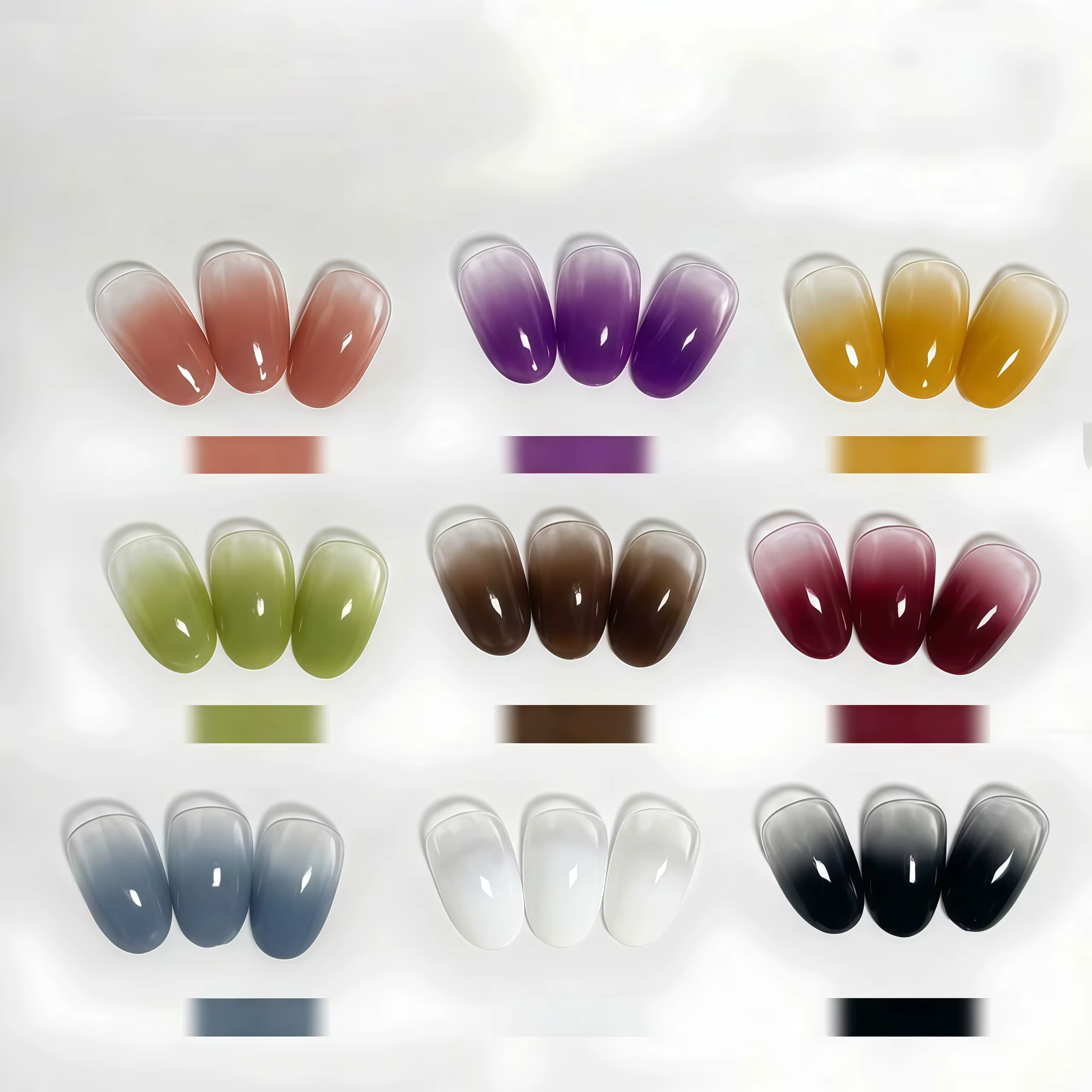 Vernis à ongles en gel solide 9 couleurs