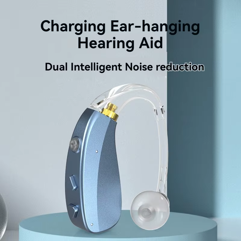 Aides auditives BTE pour sourds Aide auditive rechargeable pour personnes âgées L'appareil d'écoute Amplificateur de son sans fil Aide auditive à cathéter