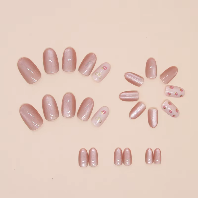 Faux ongles courts pour femmes et filles