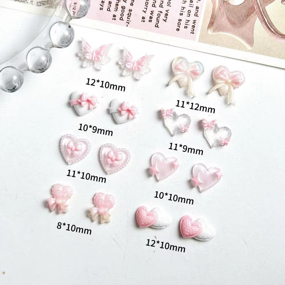 Breloques pour ongles en résine