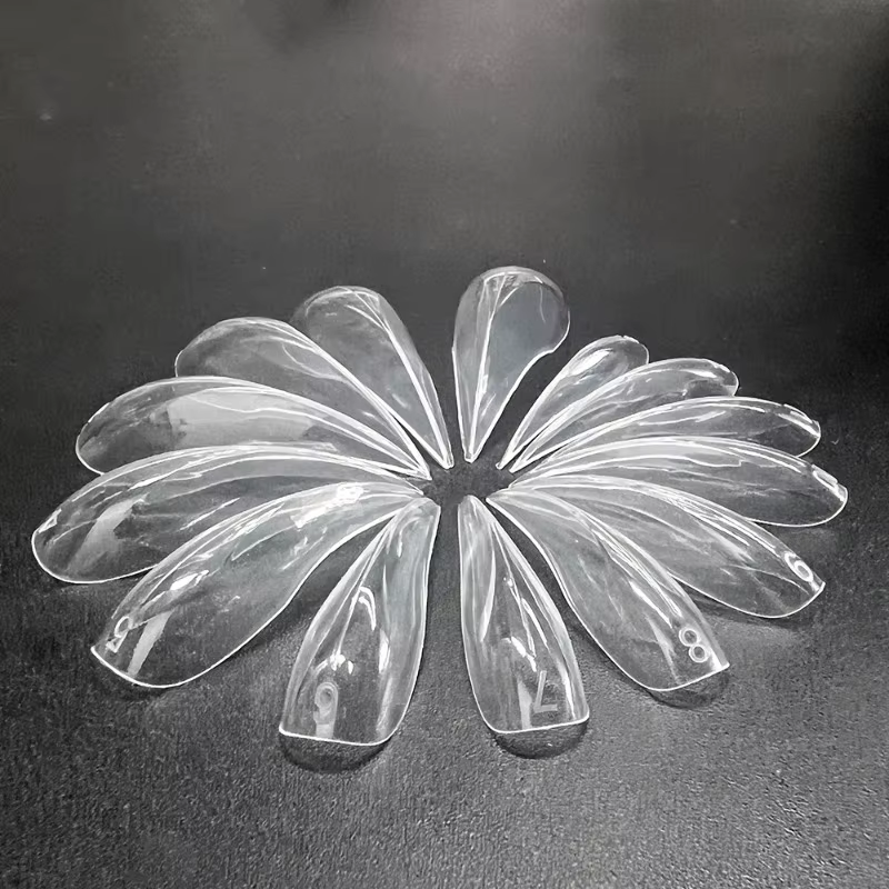120 pièces ongles incurvés double formes pour Extension d'ongles courbe 3D Sculptural acrylique