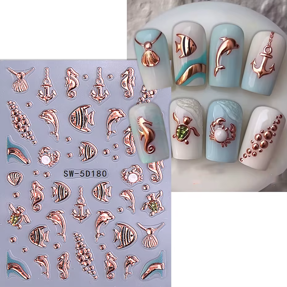 Autocollant pour ongles 5D
