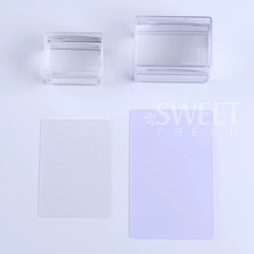 Kit de plaques d'estampage pour ongles carrés