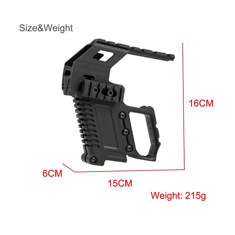 Accessoires de dispositif de chargement de pistolet à eau à montage sur Rail G1-5 G17 G18 G19, adaptateur de remplacement rapide sous-baril, accessoires pour pistolet jouet