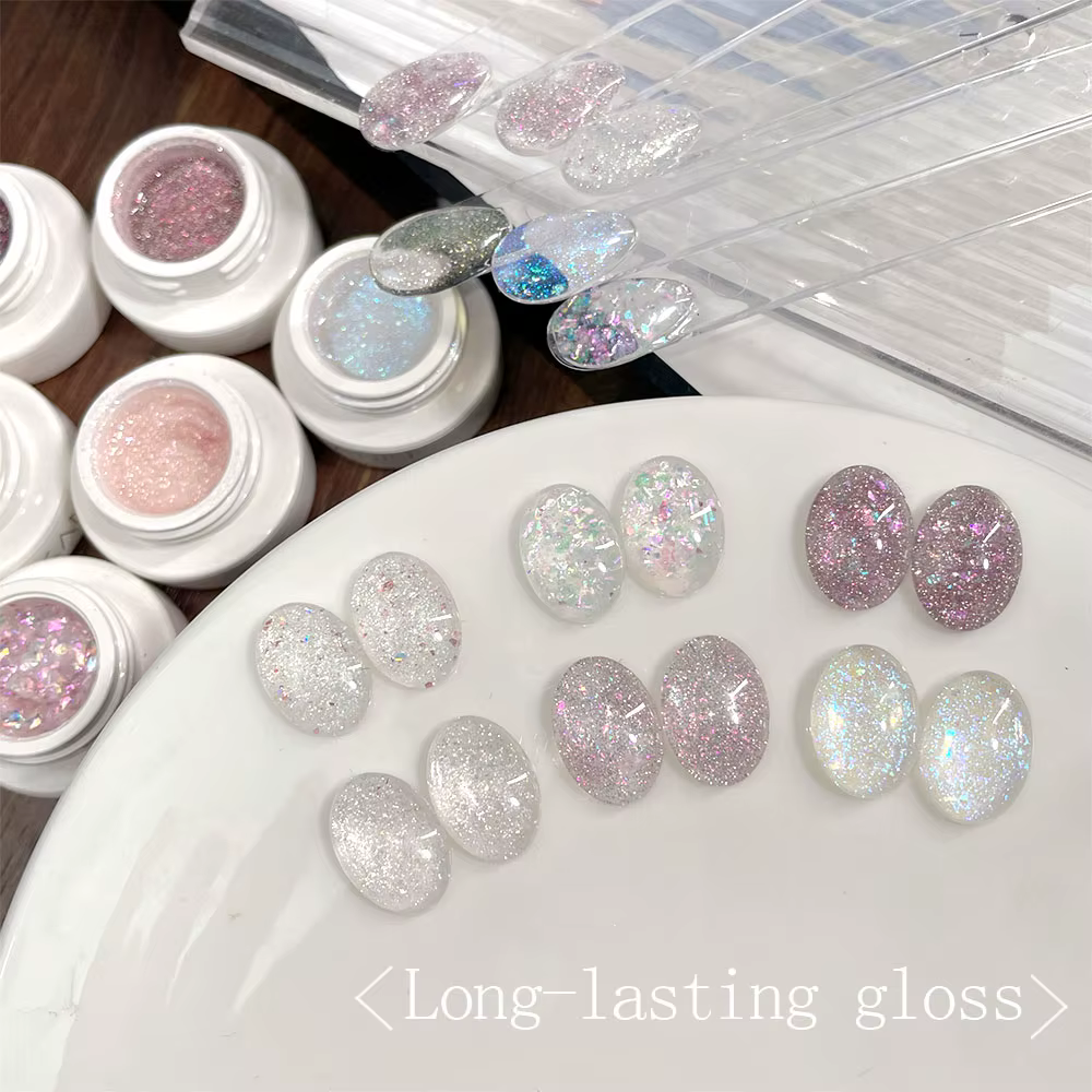 Kaniu paillettes vernis à ongles 5ml mousseux réfléchissant Gel