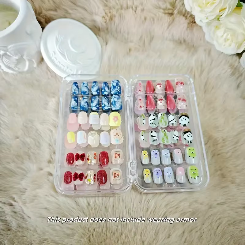 1 boîte de rangement pliable en acrylique transparent pour manucure