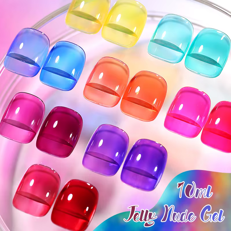 BORN PRETTY 10ml translucide gelée nu Gel vernis à ongles