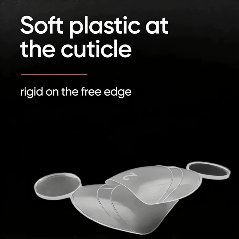 140 pièces de formes à ongles françaises à surface mate avec ligne française intérieure