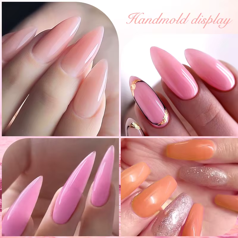 MTSSII 7ml Extension rapide vernis à ongles gelée Transparent nu rose rouge Gel dur construction