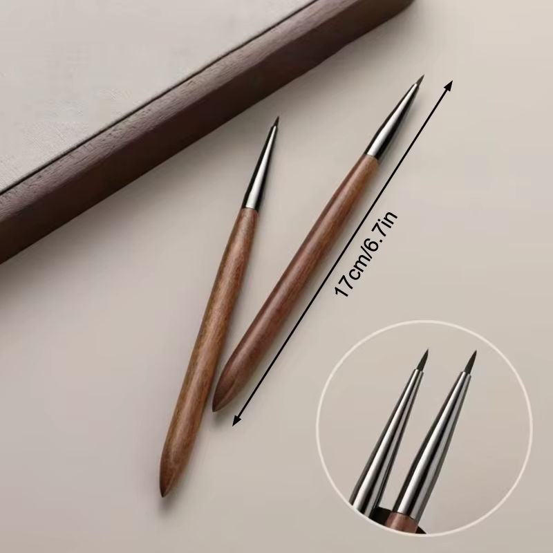 Stylo à Gel UV pour ongles en bois de santal