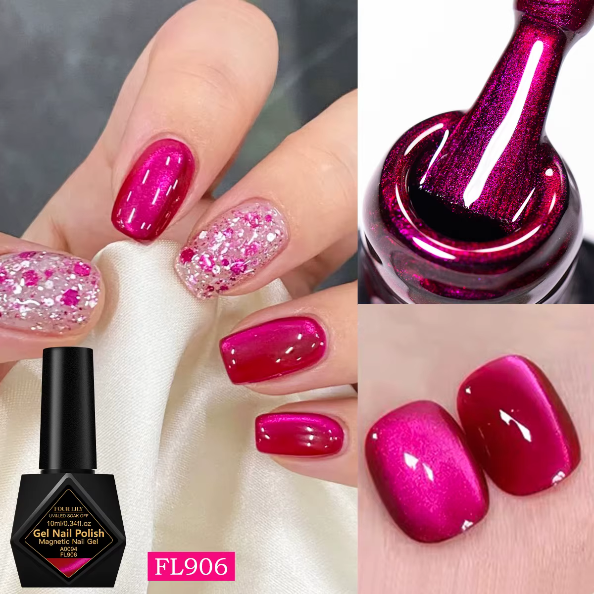 Vernis à ongles magnétique 10ml Dragon Fruit Cat