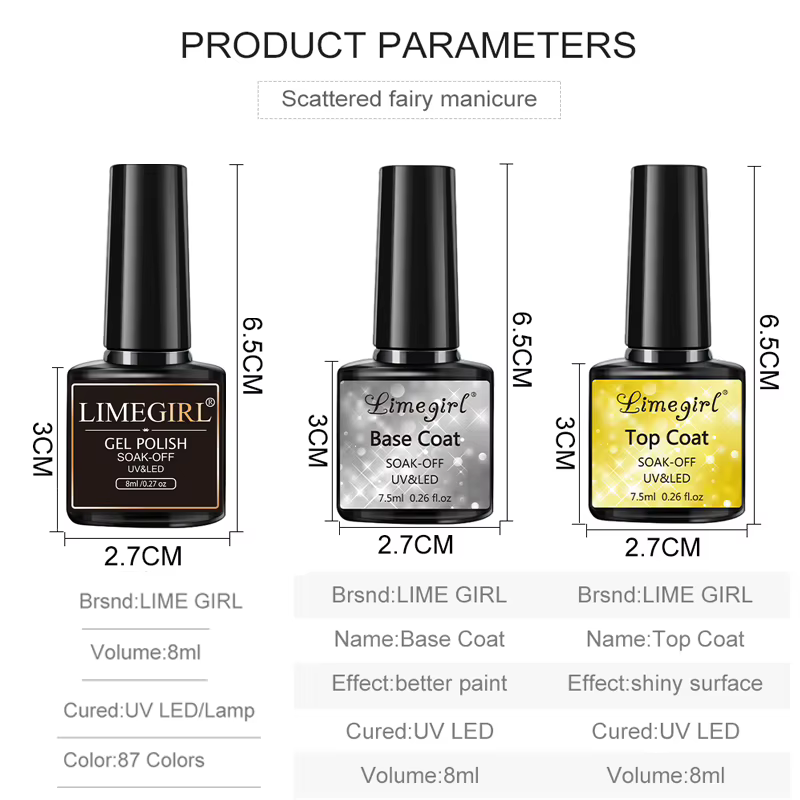 Kit de vernis à ongles Gel à Extension rapide