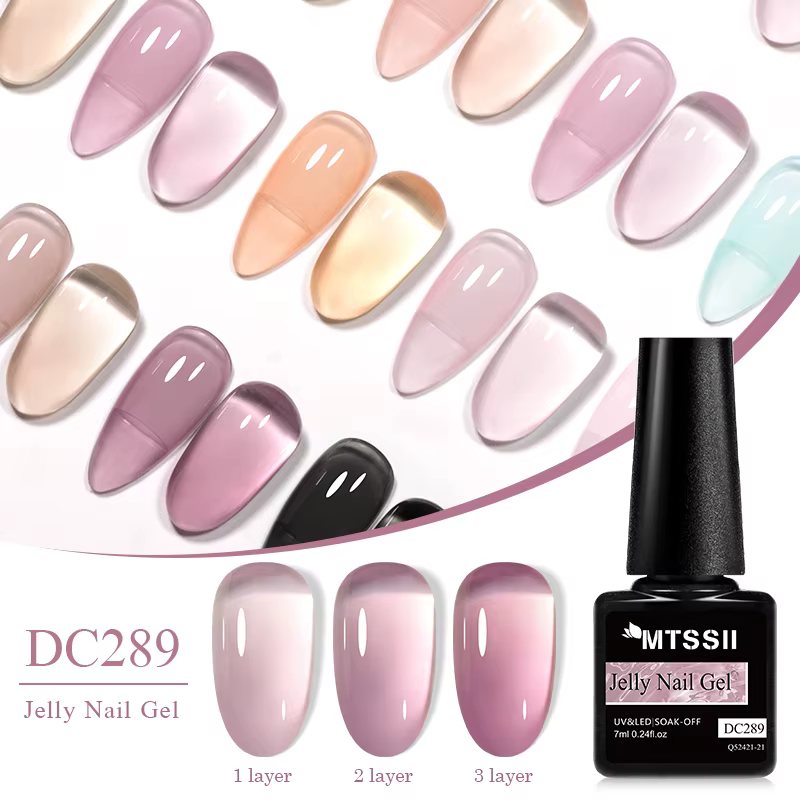 Vernis à ongles gel translucide semi-permanent