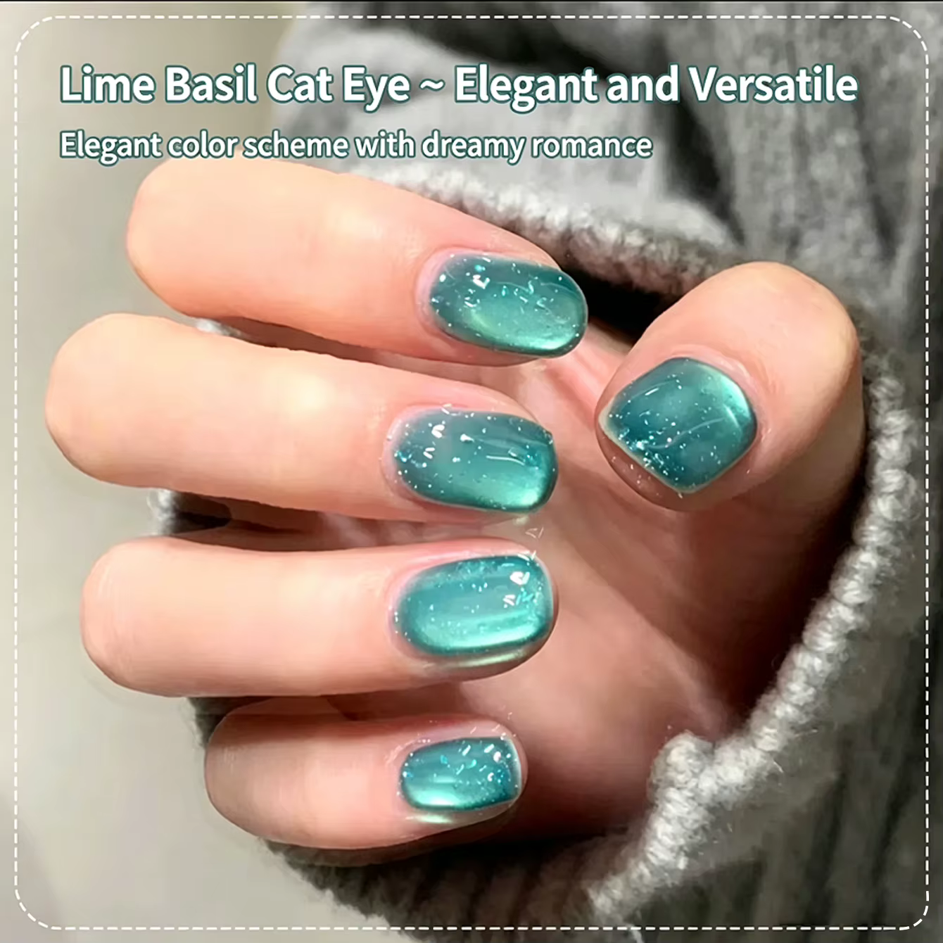 Vernis à ongles gel Green Nails 2026 Nouveau Gel Perles de Verre Effet Œil de Chat Blanchissant