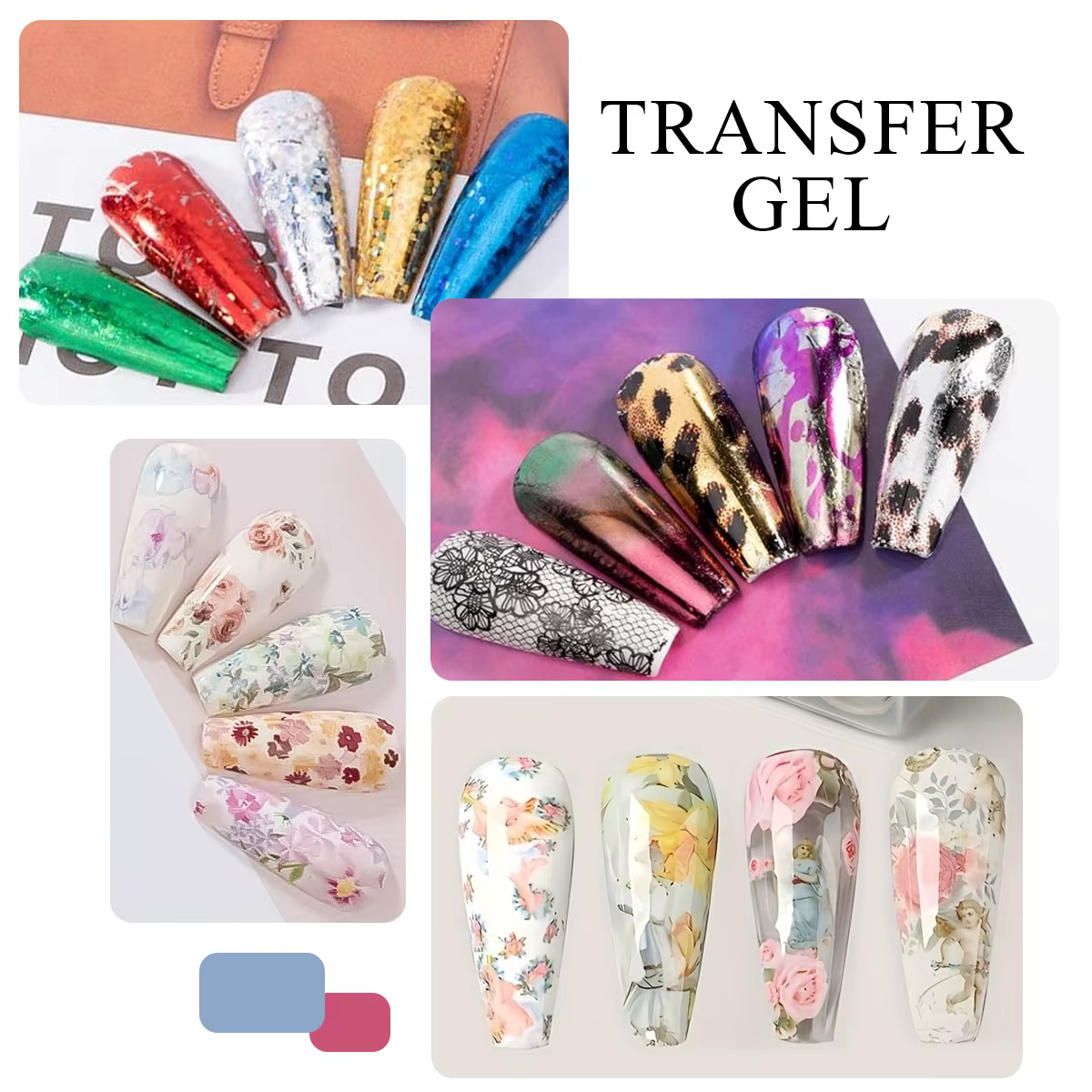 Gel à ongles pour transfert de feuille d'aluminium Hassleless 15 ml — Spécialement formulé pour l'adhérence