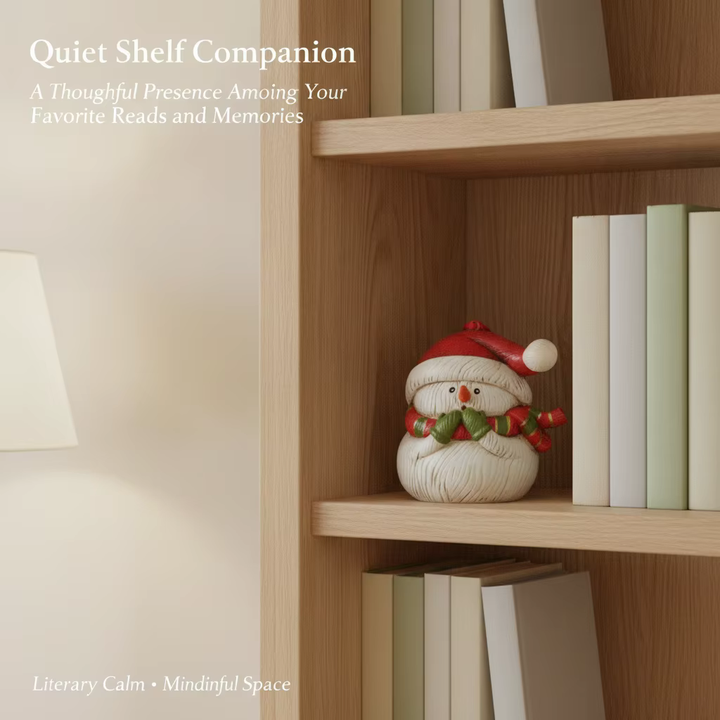 VILEAD Figurine décorative de bonhomme de neige en résine fabriquée à la main, ornement suspendu pour arbre de Noël, décoration de maison pour les fêtes de Noël