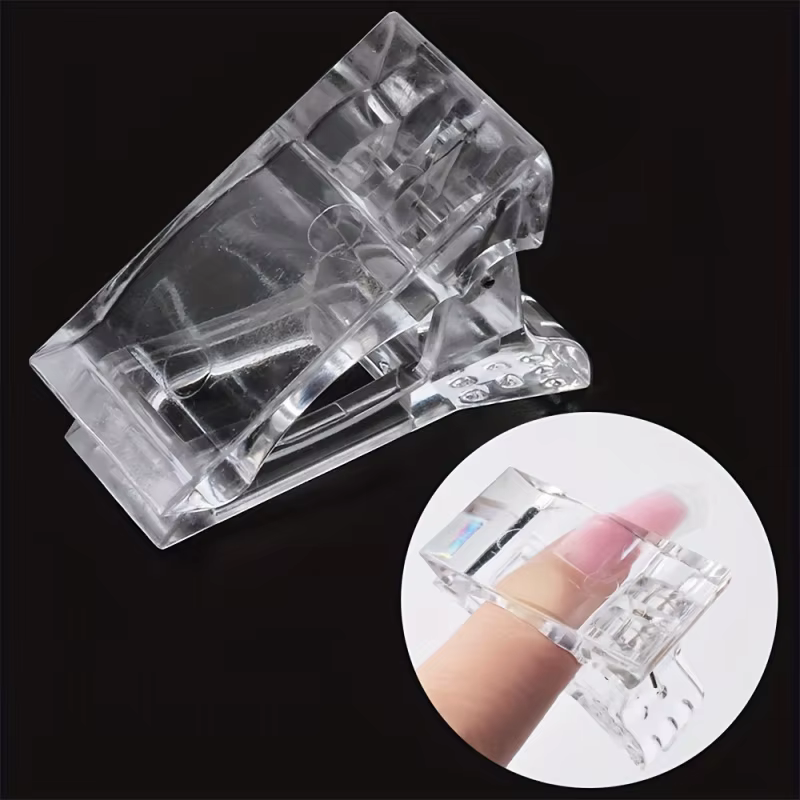 5 pinces à ongles en cristal pour extensions