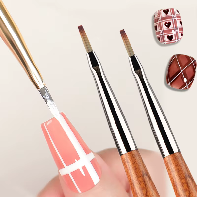 Pinceau pour Nail Art, vérificateur pour dessin d'ongles