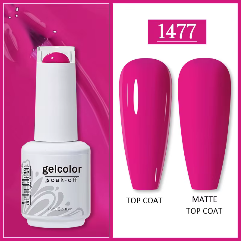 Arte Clavo 99 couleurs 15ML Gel vernis à ongles violet paillettes