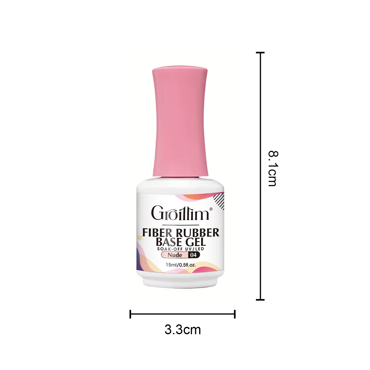 Gel de base en fibre hypoallergénique Groillim - Gel à ongles à séchage rapide