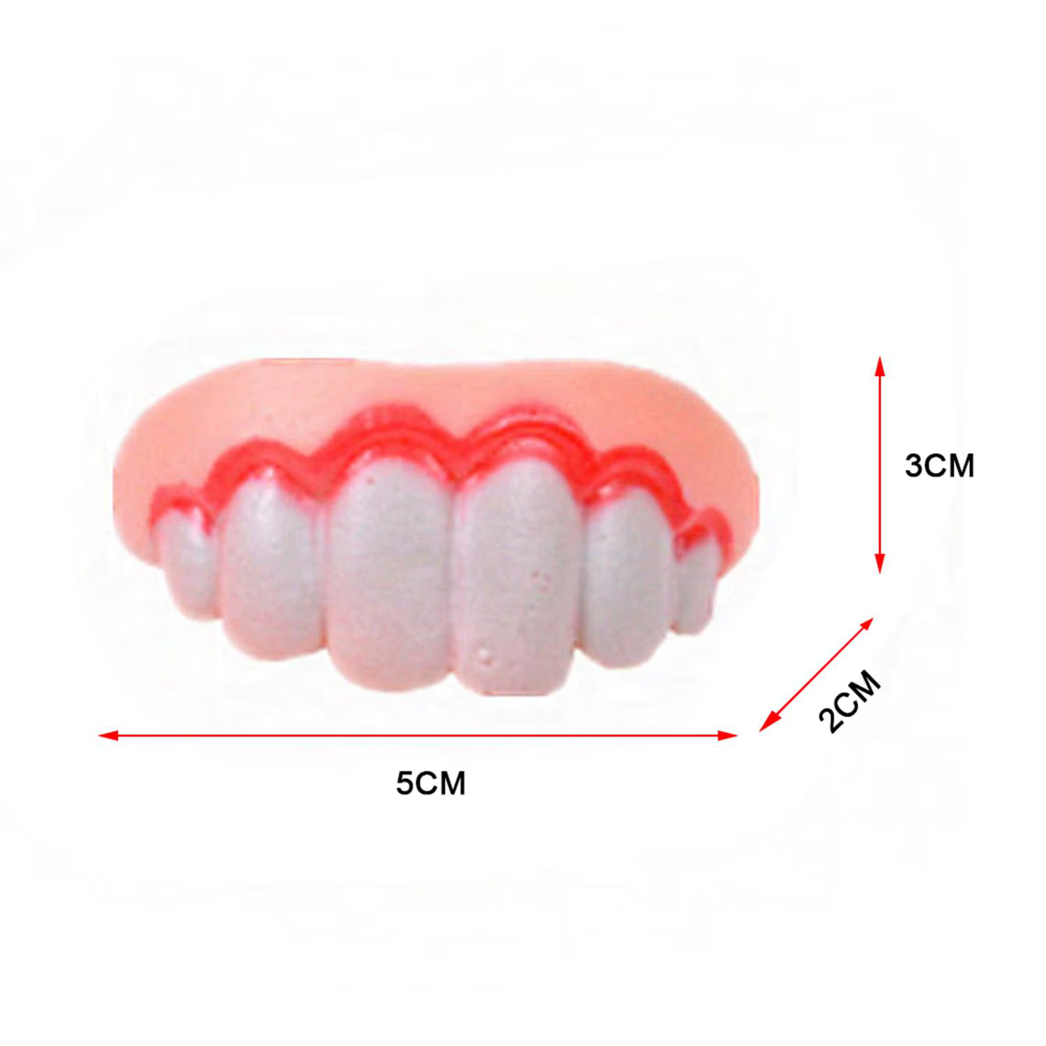 1 paire de fausses dents crocs drôles, accessoire de Costume de Cosplay, fournitures de fête, Halloween Cosplay, prothèses humoristiques, cadeau du poisson d'avril