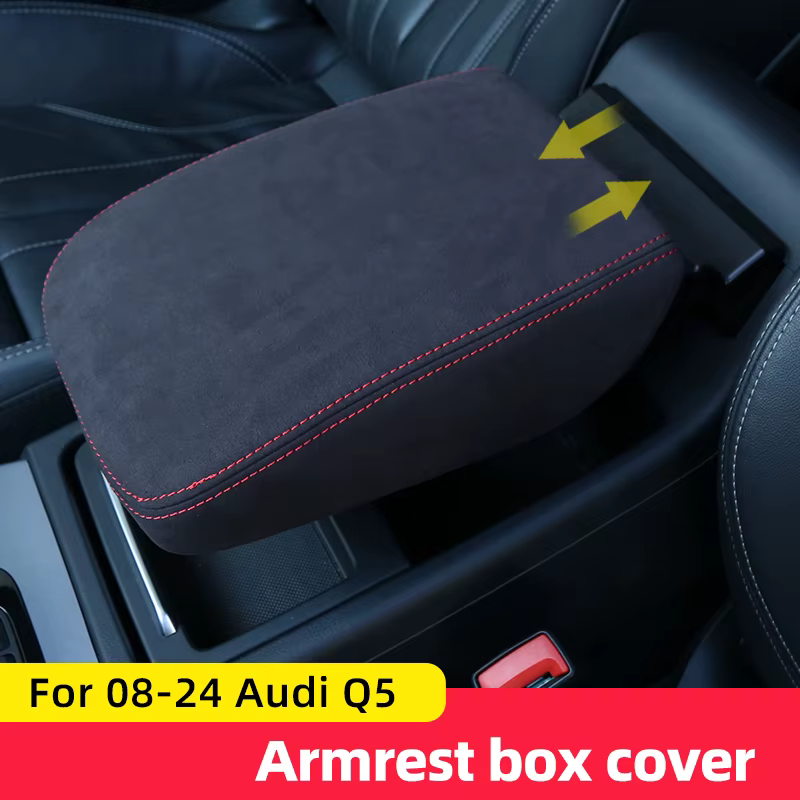 Boîte de Protection d'Accoudoir Central en Cuir pour Audi, Accessoire pour Modèles Q5 8R, 2018, 2019, 2020, 2021, 2022, 2023, 2024, Q5L, Sub 2008, 2010-2016