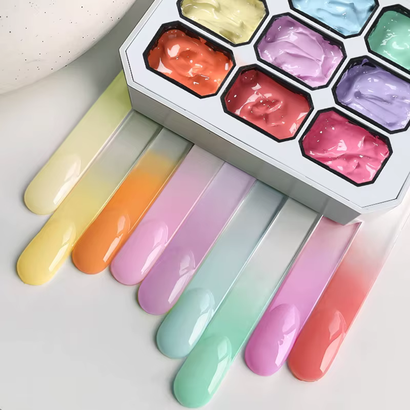 UR SUGAR 9 couleurs 4 en 1 Pat peinture Gel Y2K dégradé Blush couleur Semi Permanent tremper UV & LED Gel Nail Art création Salon DI