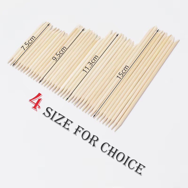 Bâtonnets en bois d'oranger pour repousser les cuticules