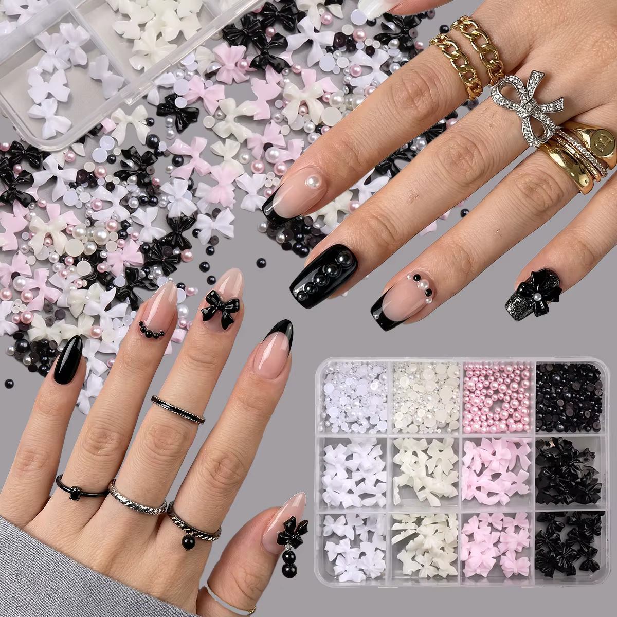 Breloques nœuds pour nail art