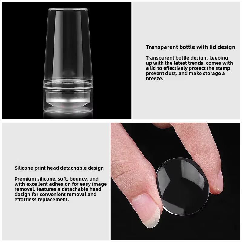 Tampon transparent pour nail art 2