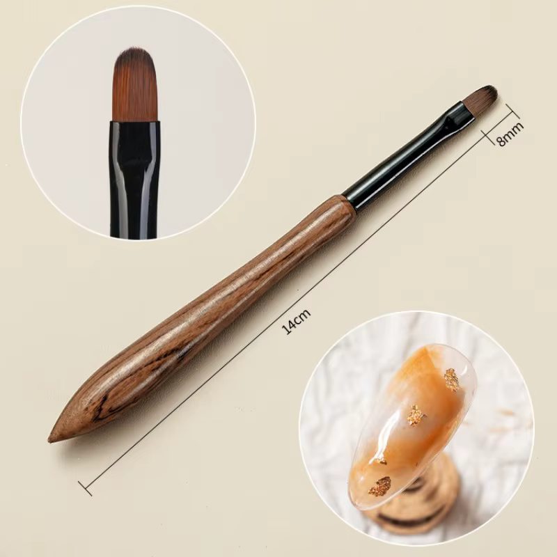 Manche ronde en bois Nail Art Liner brosse bricolage peinture stylo