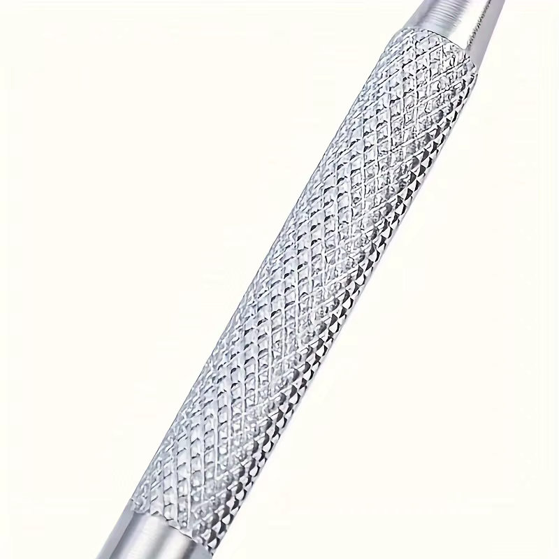 Outil de pédicure en acier inoxydable pour le nettoyage en profondeur des rainures des ongles-poignée ergonomique