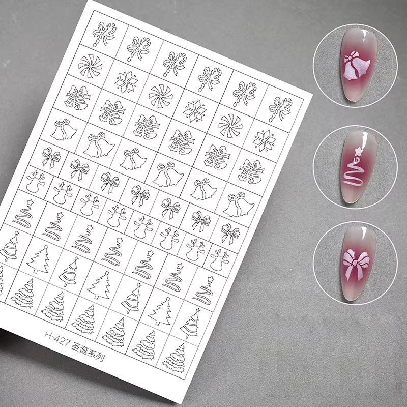 Pochoir d'aérographe pour ongles